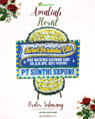 Papan Bunga Duka di Marawola